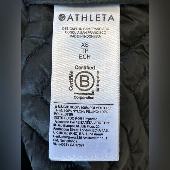 Athleta | Cozy Sherpa Snap Sweatshirt Women’s Black Fleece Pullover Size XS - Picture 8 of 9